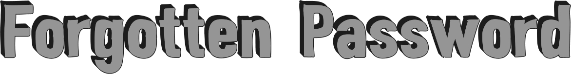 Forgotten Password Forgotten Password